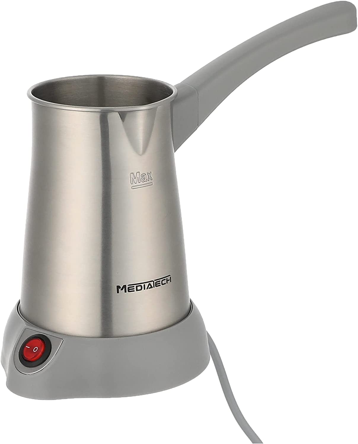 MediaTech Turkish Coffee Maker, 1000 Watt, Silver MT11 Electronic