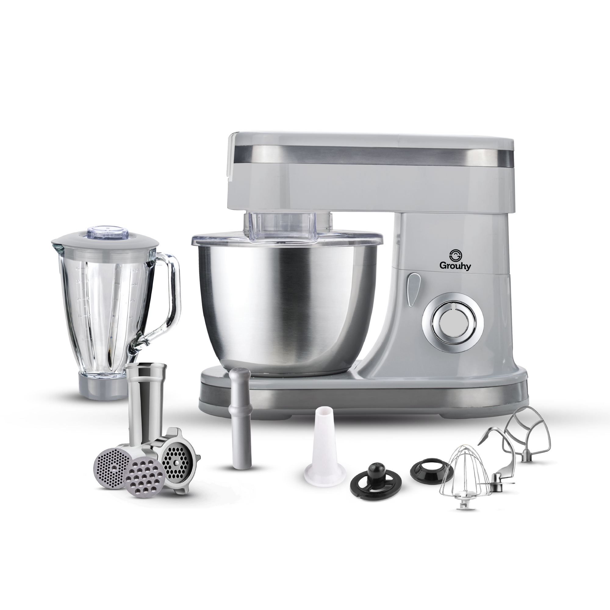 Grouhy Stand Mixer with Grinder and Blender 1400 Watt, grouhy stank mixer, عجان جروهي مع مطحنة وخلاط 1400, عجبان جروهي, مطحنة وخلاط Grouhy Stand Mixer with Grinder and Blender 1400 Watt, grouhy stank mixer, عجان جروهي مع مطحنة وخلاط 1400, عجبان جروهي, مطحنة وخلاط