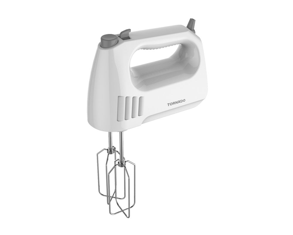TORNADO Hand Mixer 300 Watt, 4 Speeds, Turbo Speed, White HM300T