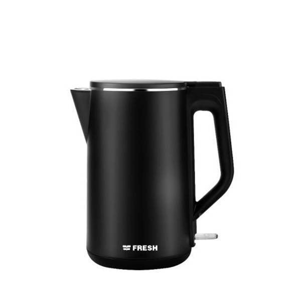Fresh Electric Cordless Kettle, 1.7 Liters, 2200W, Black - 500018969