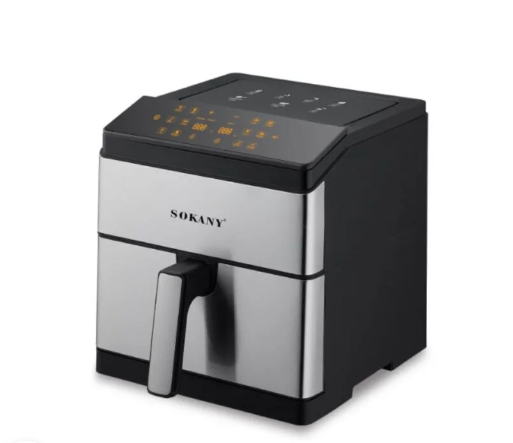 Sokany Air Fryer, 9.5 Litres,2200 Watt Black and Silver- SK-10044