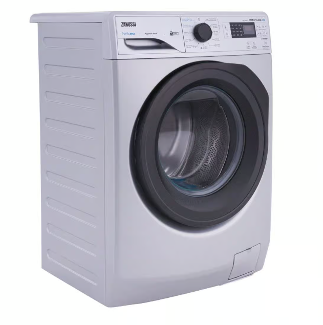 Zanussi Front Load Perlamax Washing Machine, 7 Kg, Silver - ZWF7240SB5