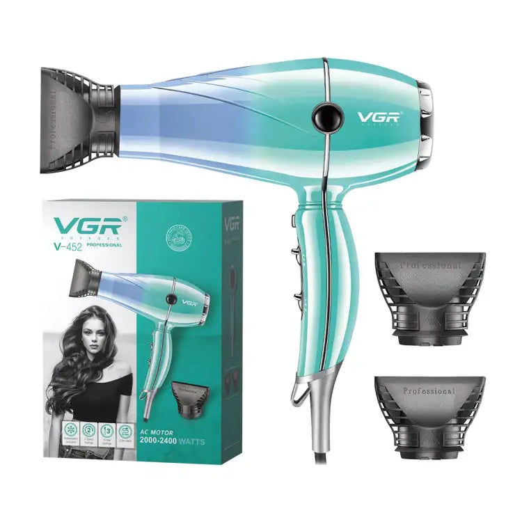 مجفف شعر احترافي VGR، 2200 وات، متعدد الألوان - VGR-452