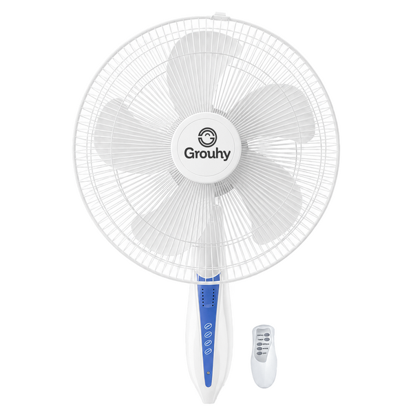 Grouhy UW-18026R Wall Fan 18 Inch With Remote Control - Multi Color