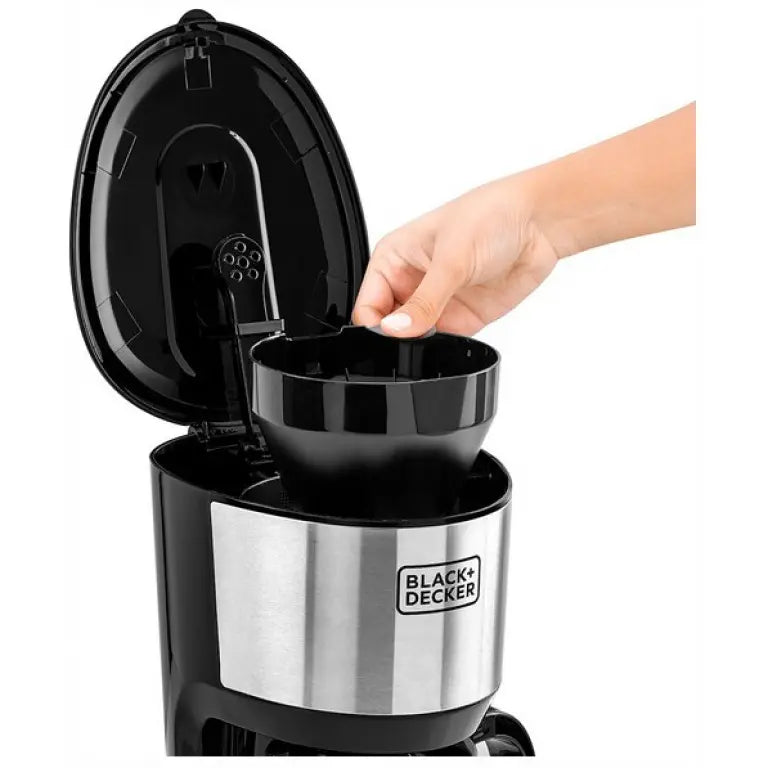 ماكينة قهوة بلاك+ديكر، 750 وات مع إبريق زجاجي، أسود - DCM750S