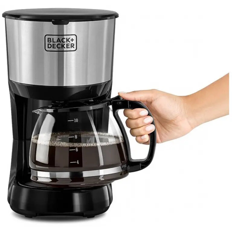 ماكينة قهوة بلاك+ديكر، 750 وات مع إبريق زجاجي، أسود - DCM750S