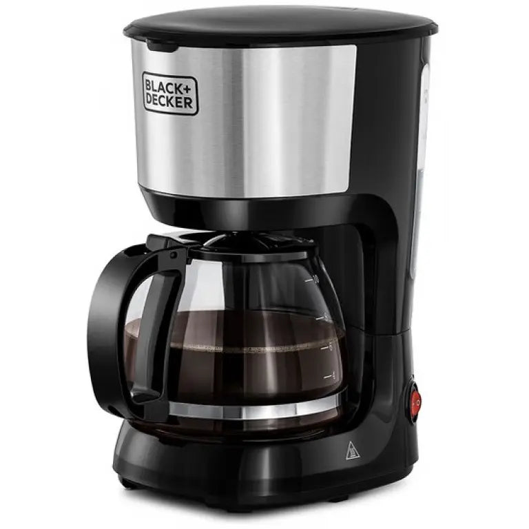 ماكينة قهوة بلاك+ديكر، 750 وات مع إبريق زجاجي، أسود - DCM750S