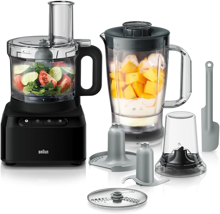 محضر طعام براون PureEase، 800 وات، اسود - FP3132BK
