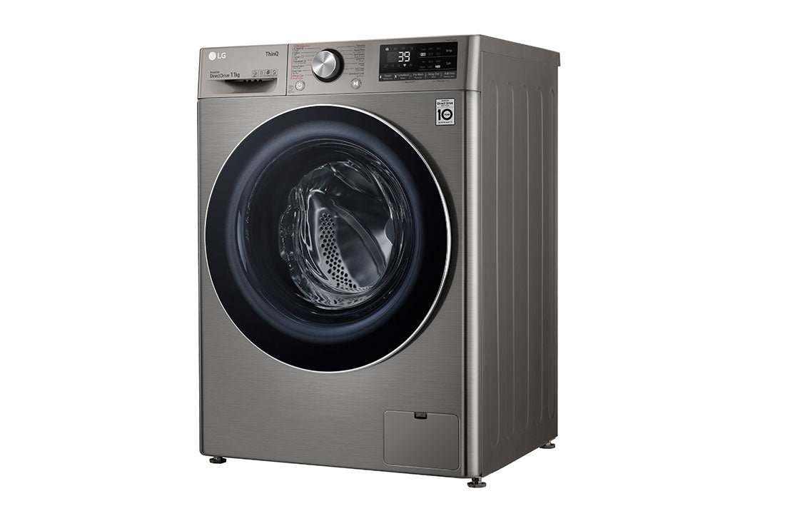 LG Vivace 11KG Front Load Inverter Washing Machine, Silver - F4Y9EWG2PV