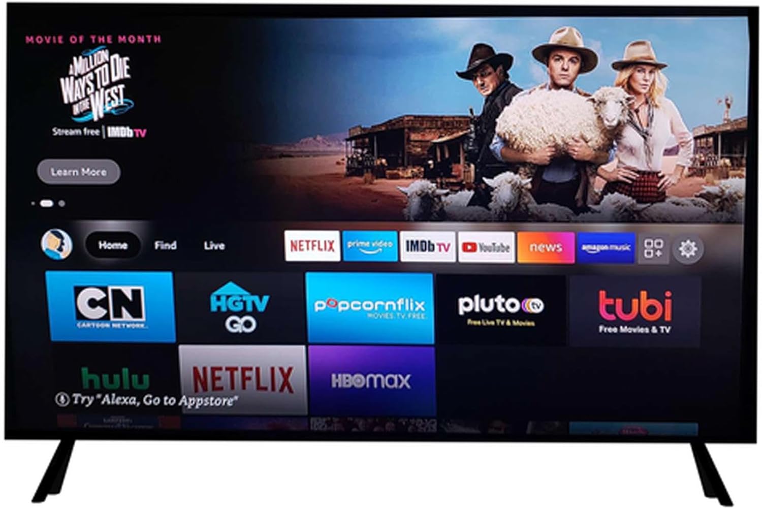 تلفزيون بلوتو الذكي المقاوم للكسر، 85 بوصة، بدقة 4K UHD، مع رسيفر مدمج