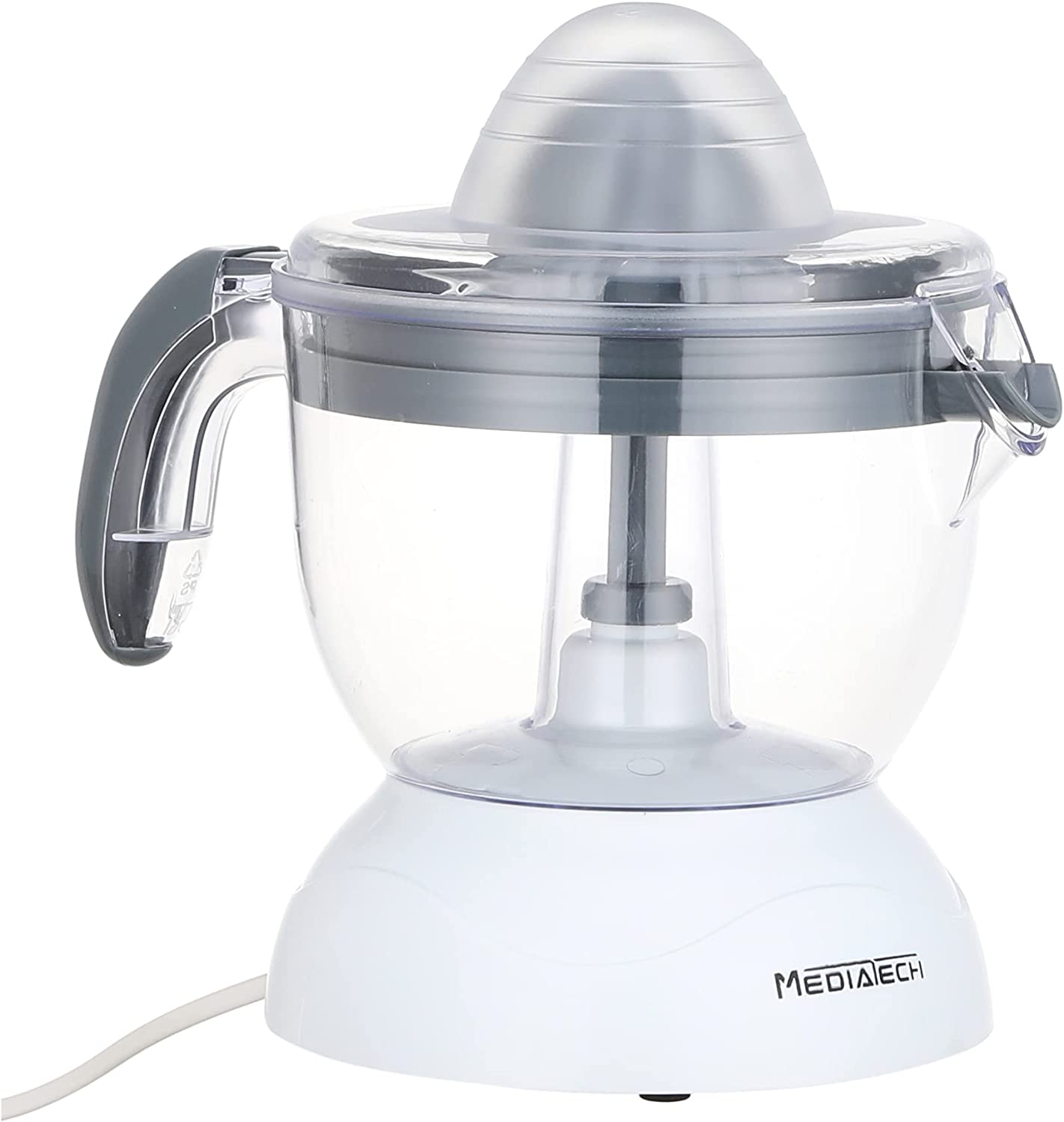 MediaTech Citrus Juicer, 40 Watt, 1 Liter, White - MT-J02