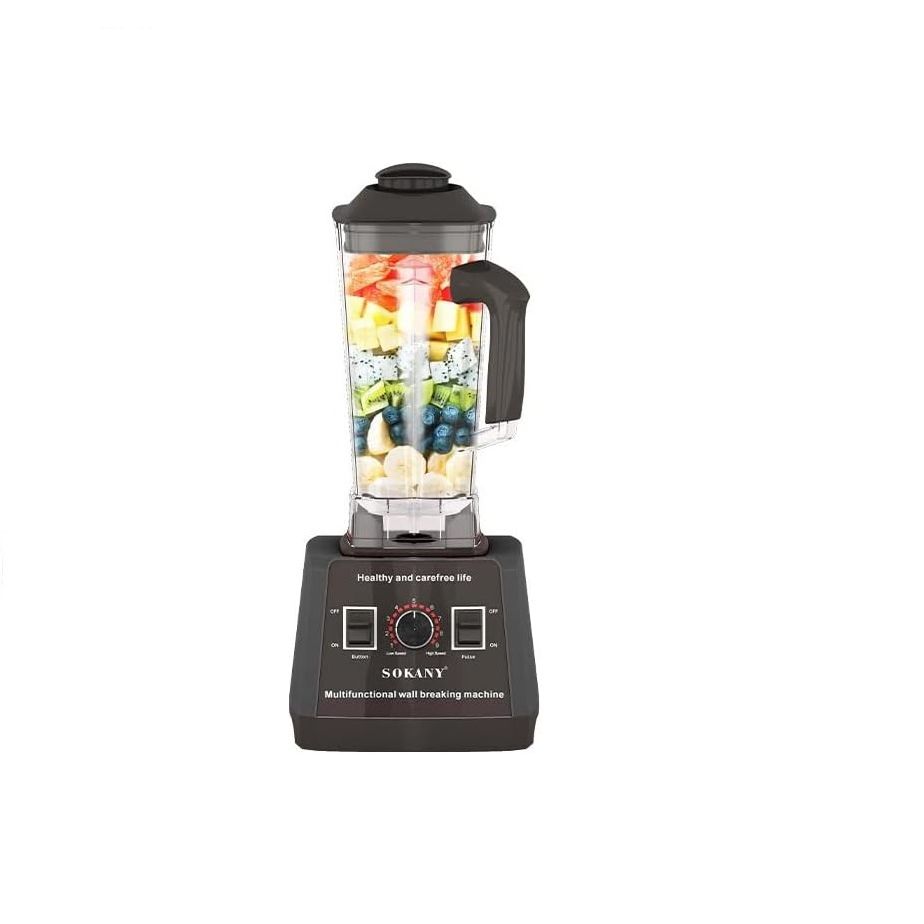 Sokany Countertop Blender, 5000 Watt, 2.5 Liters, Black - SK-666