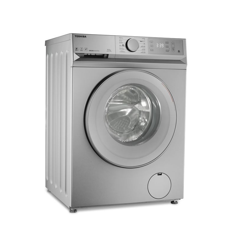 Toshiba Front Load Automatic Washing Machine, 8Kg, Inverter Motor, Silver - TW-BL90A4EG(SS)