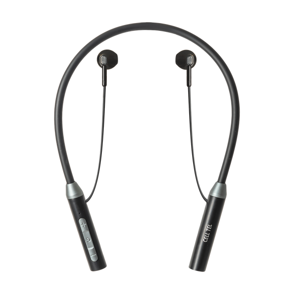 Cell Tel CT-C600 Bluetooth - Wireless Neckband Earphone, Black
