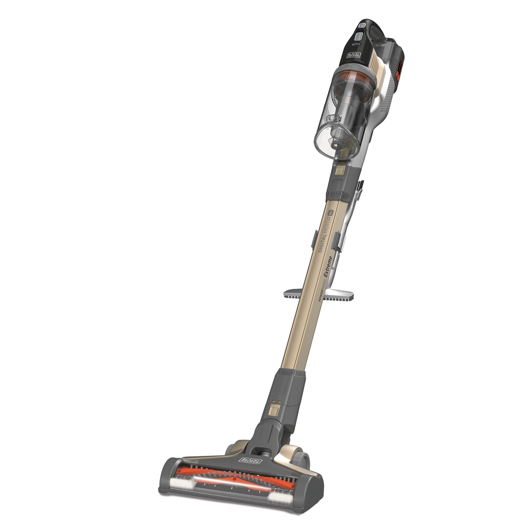 Black+Decker 4 in1 Wireless Vacuum Cleaner , 750ml Transparent Dust Bag Capacity , 36V Fast Charging, Bronze - BHFEV36B2DW