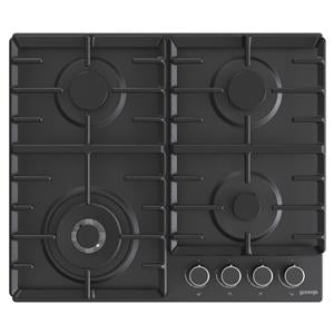 Gorenje Built-In Gas Hob, 60 cm, 4 Burners, Black Stainless Steel - GW642AB