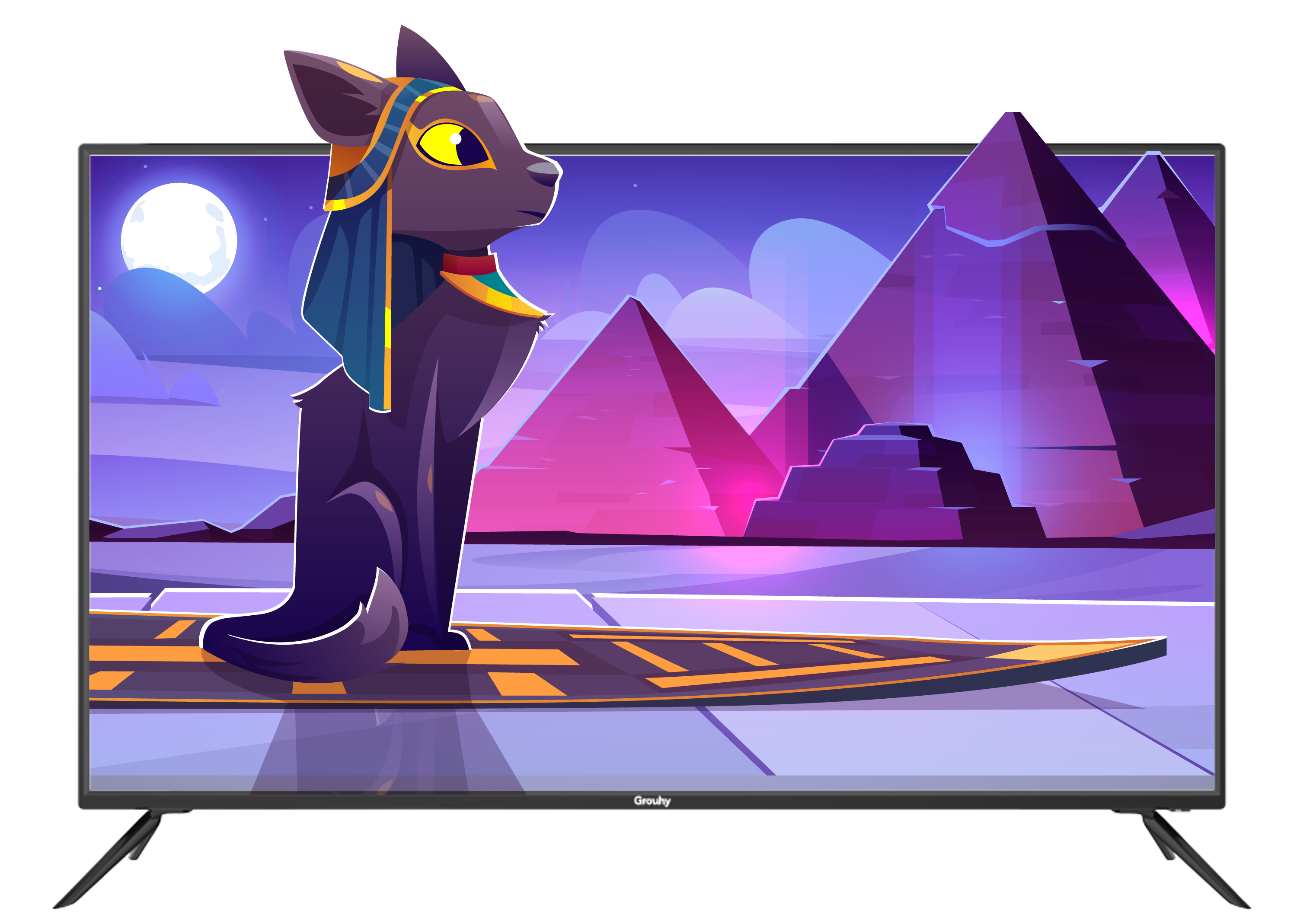 Grouhy 55 Inch LED TV Android Full HD - GLD55SAWOR