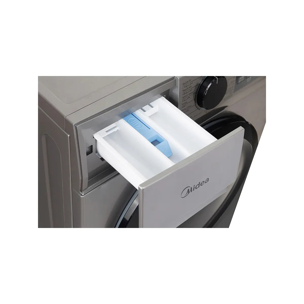 Midea N09 Series Front Load Inverter Washing Machine, 8KG, Silver - MFN09W80B/S