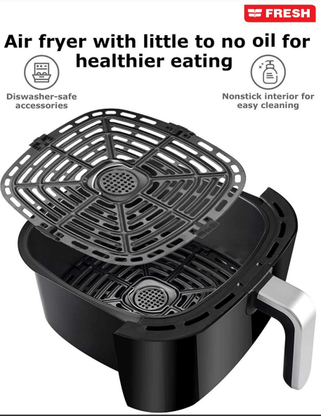 Fresh Air Fryer, 7 Liter, 1800 Watt, Black - AFF-1800B