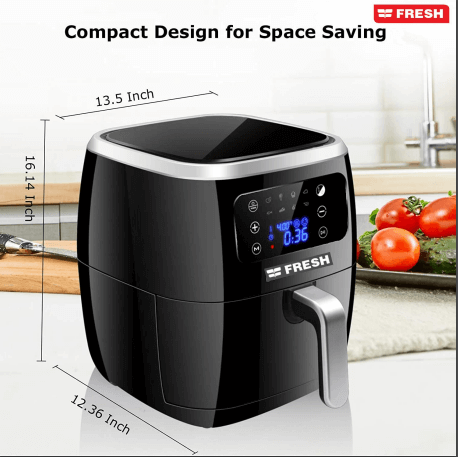 Fresh Air Fryer, 7 Liter, 1800 Watt, Black - AFF-1800B