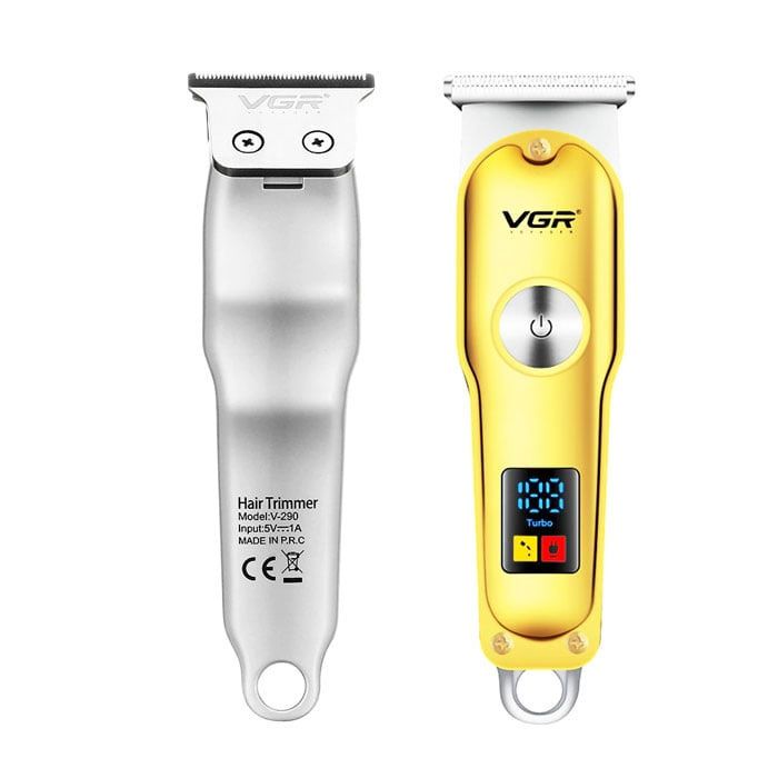 ماكينة حلاقة الشعر الاحترافية القابلة لإعادة الشحن من VGR، شاشة LED - VGR-290