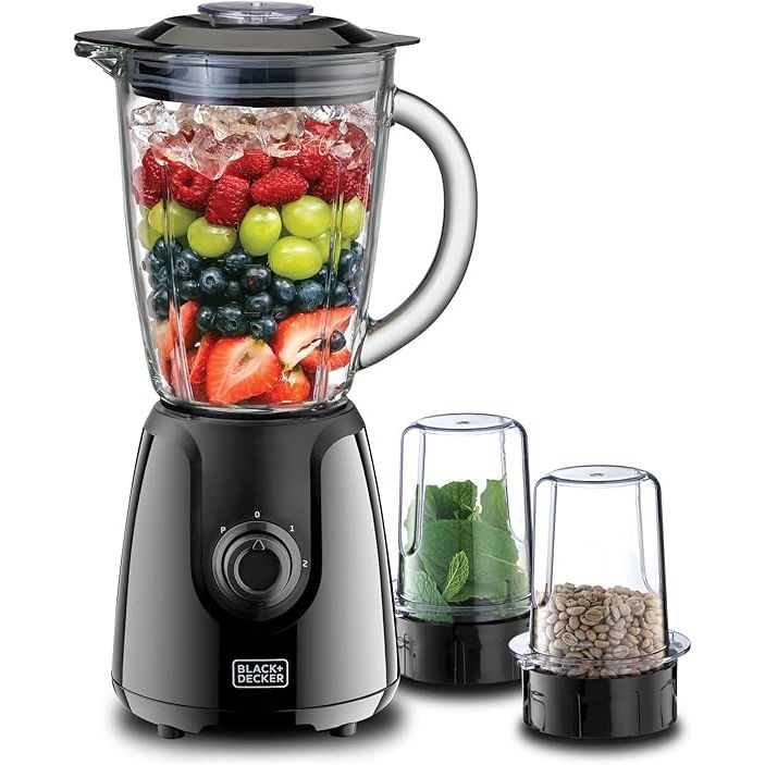 خلاط بلاك+ديكر، 1.5 لتر، 400 وات، أسود - BX440G