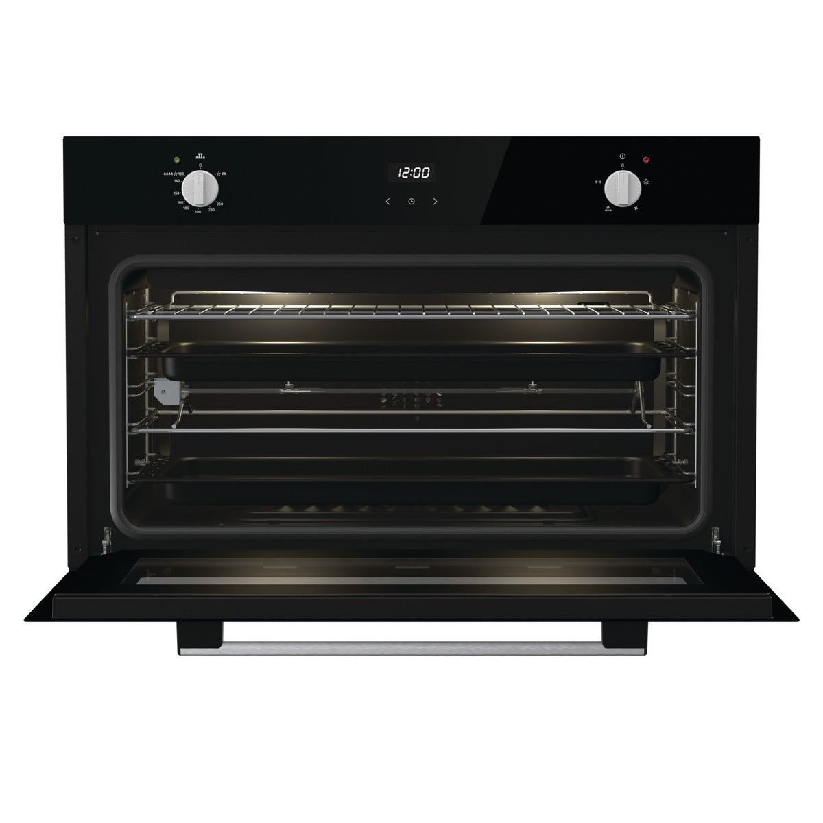 Gorenje Built-in Gas Oven, 90 cm, Black - BOGX9832E06BG