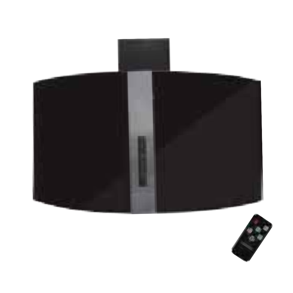 Purity Curvnice Built-In Chimney Hood, 90 cm, Black - CURVNICE BL | 90 cm