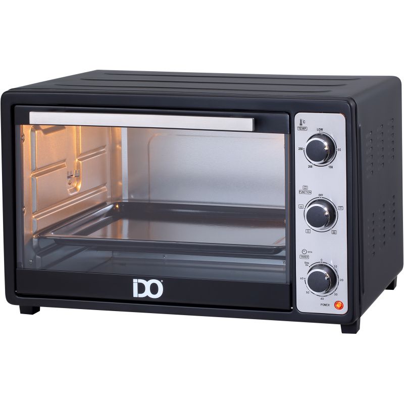 iDO Freestanding Electric Oven, 45 Liters, 1800 Watt, Black and Silver - TO45SG-BK
