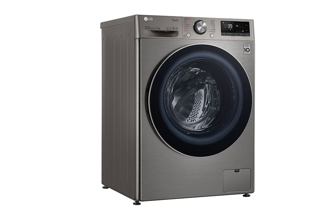 LG Vivace 11KG Front Load Inverter Washing Machine, Silver - F4Y9EWG2PV