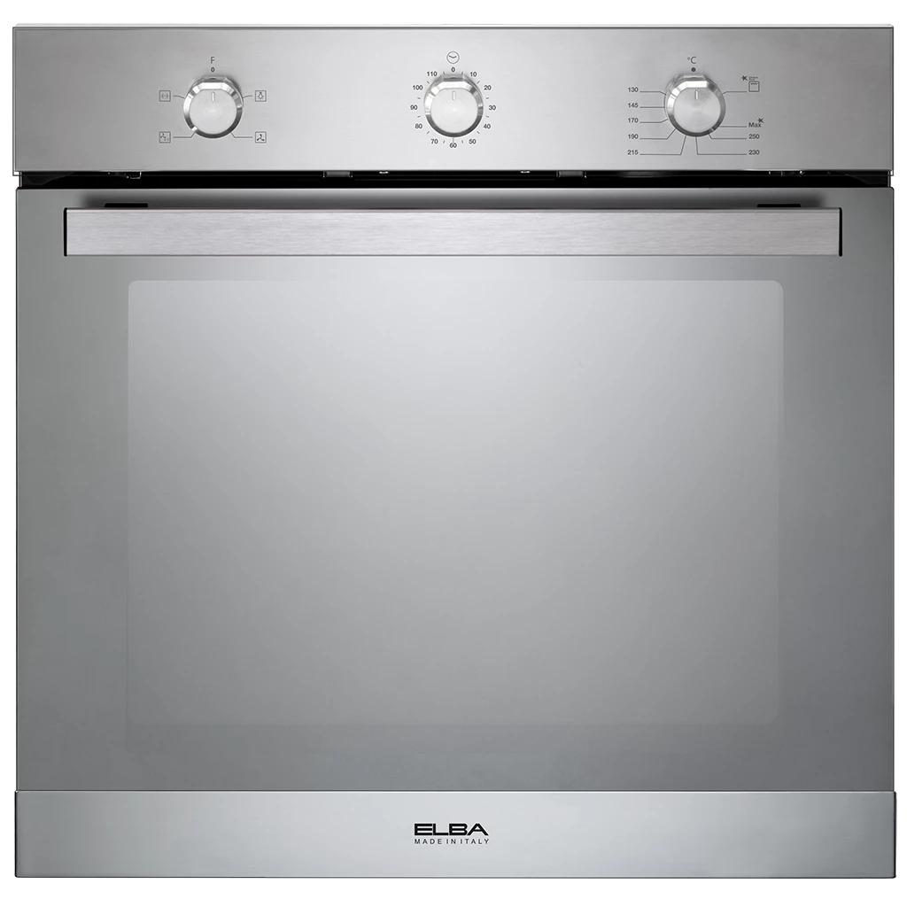 Elba Built-In Gas Oven, 65 liters, 60 cm, Silver - AL6XLXFG