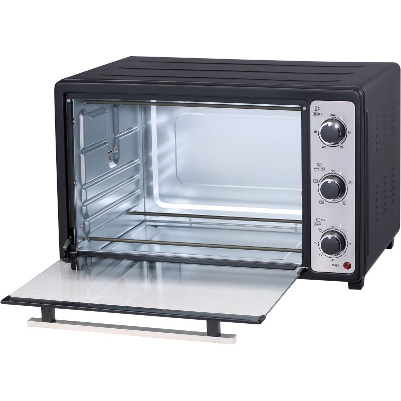 iDO Freestanding Electric Oven, 45 Liters, 1800 Watt, Black and Silver - TO45SG-BK