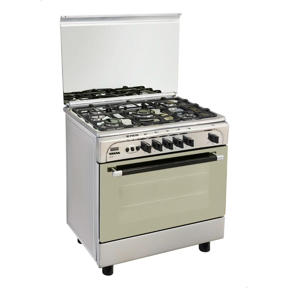 Fresh Moderno Gas Cooker, 5 Burners, Stainless Steel - 500007530