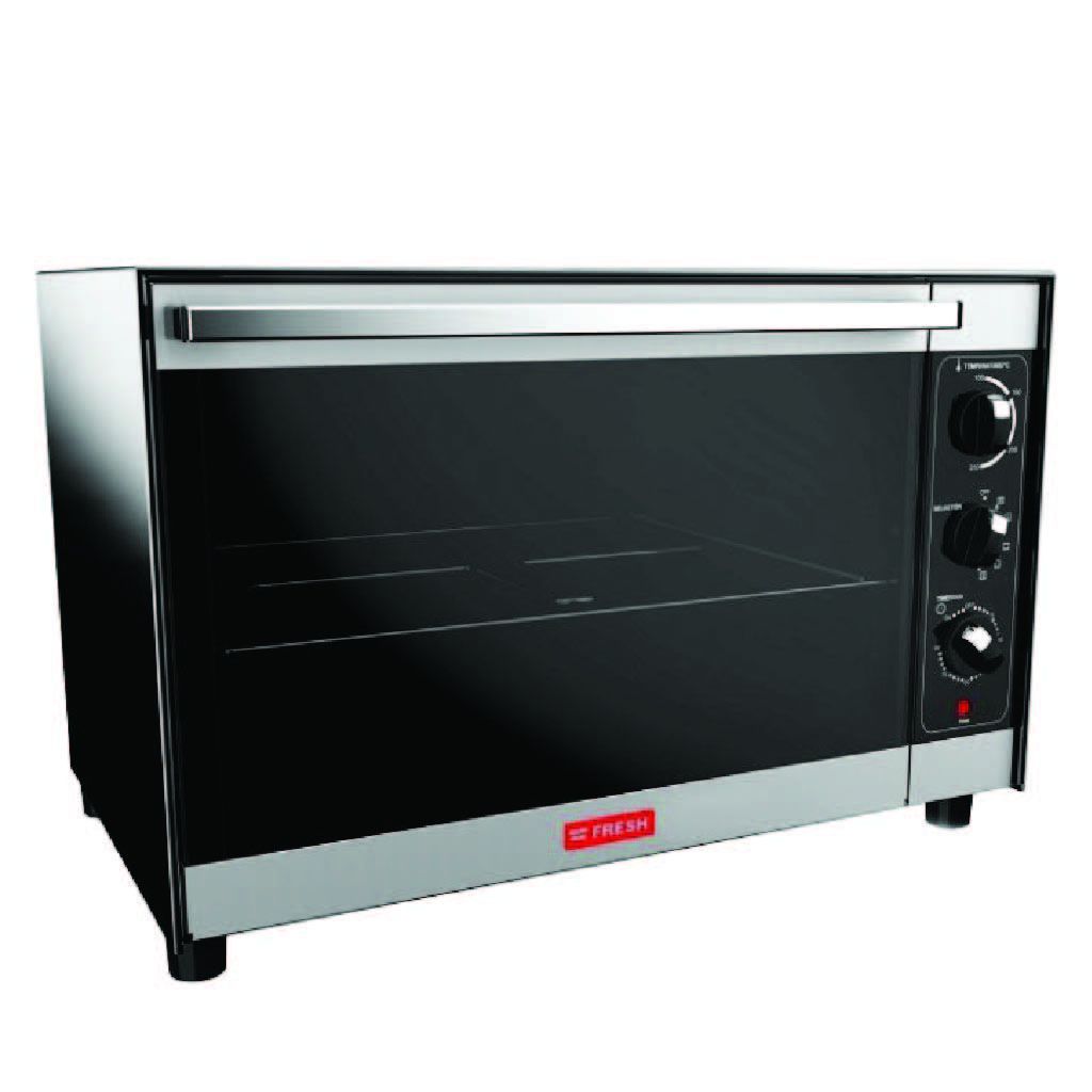 Fresh Eco 500006450 Electric Oven With Grill, 48 Liter, 2000 Watt, Fan - Black Silver