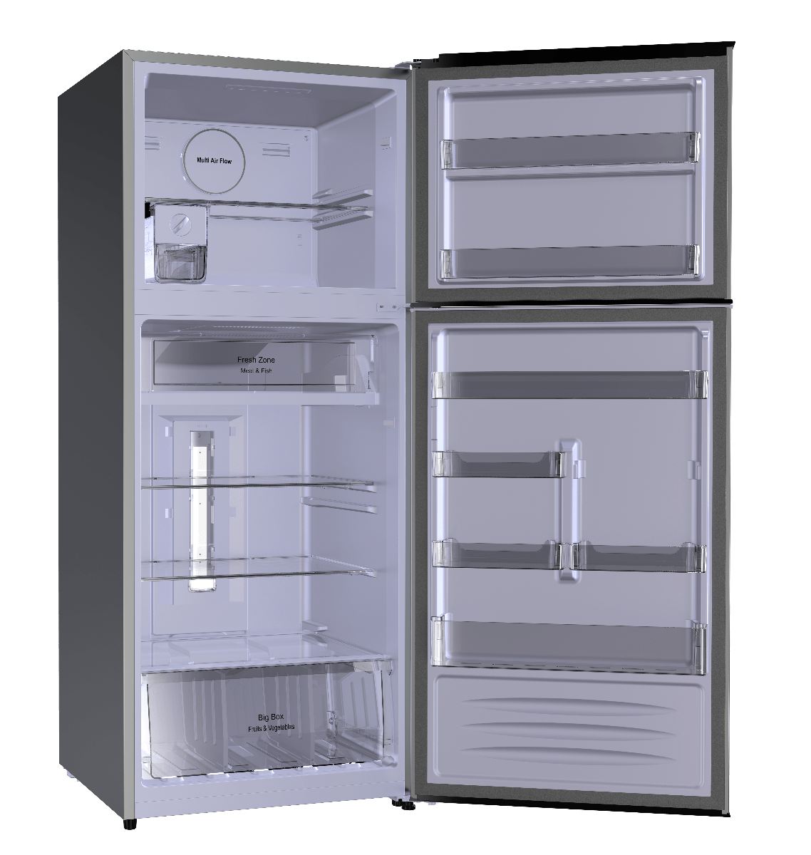 Fresh No-Frost Refrigerator, 426 Liters, Stainless Steel - FNT-M540 YT
