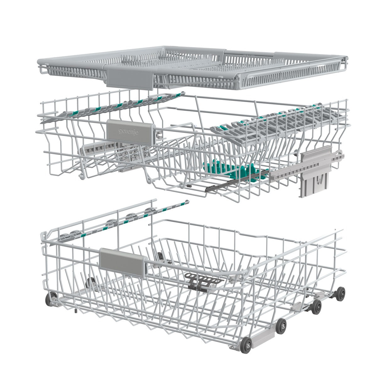 Gorenje Built-in Dishwasher, 16 Person, 60 cm, Silver - GS693C60XUVAD
