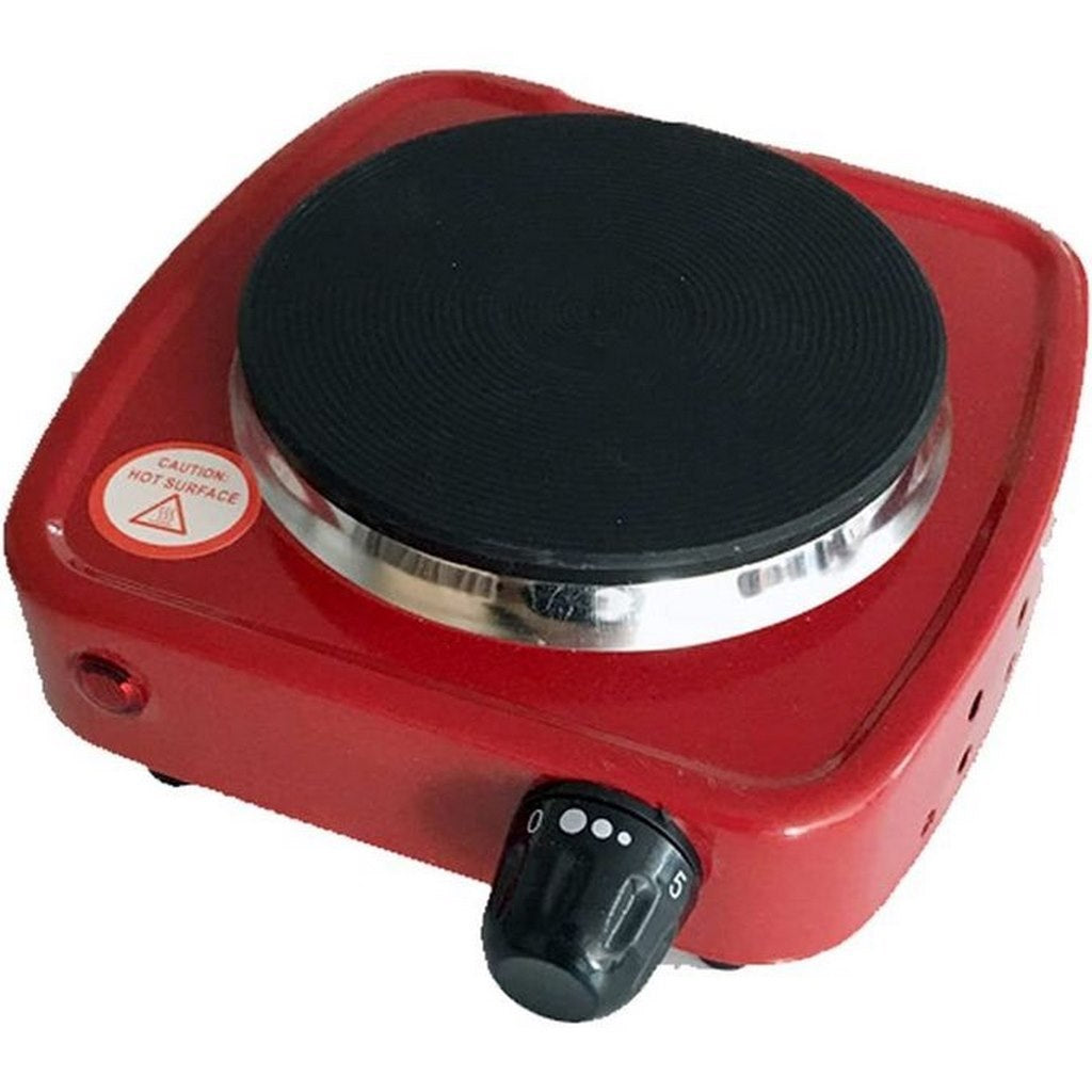 City Electric Single Hot Plate, 500 Watt, Red- HMA-1009