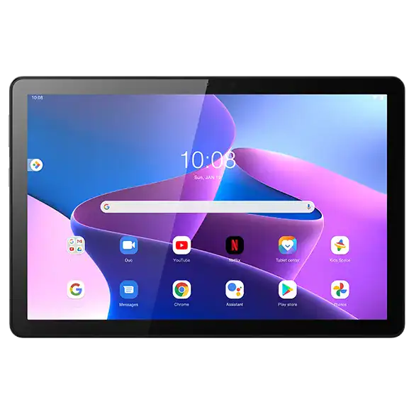 تابلت لينوفو M10 الجيل الثالث، 10.1 بوصة، 64 جيجابايت، 4 جيجابايت رام، 4G LTE - رمادي ستورم
