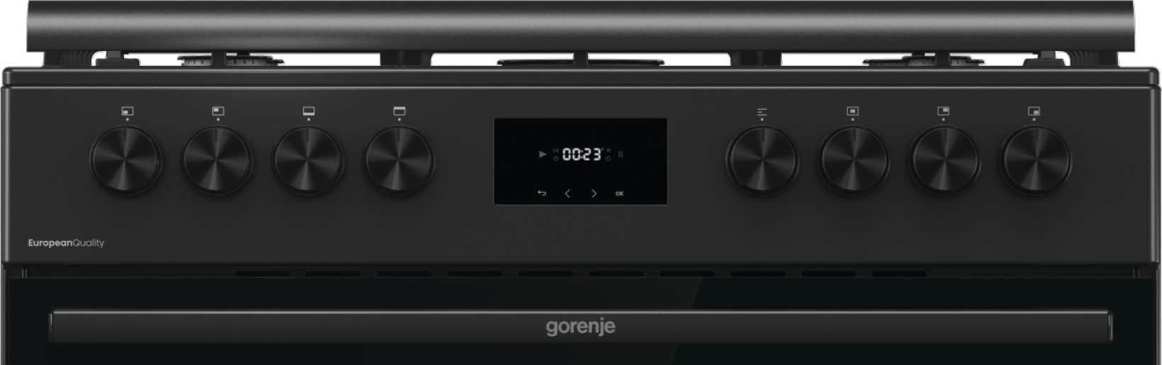 Gorenje Freestanding Gas Cooker, 90 * 60 cm, 5 Burners, Black - GGI9C20B