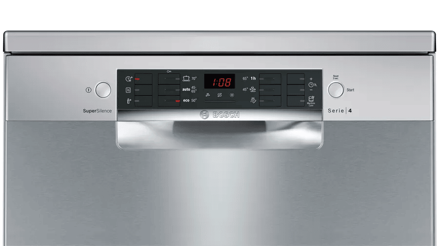 Bosch Serie 4 Freestanding Dishwasher, 13 Persons, Silver - SMS46II10Q
