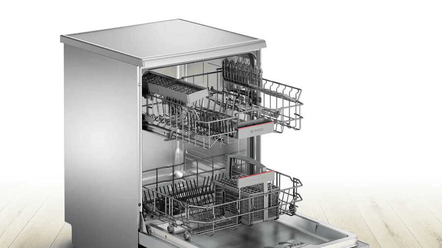 Bosch Serie 4 Freestanding Dishwasher, 13 Persons, Silver - SMS46II10Q