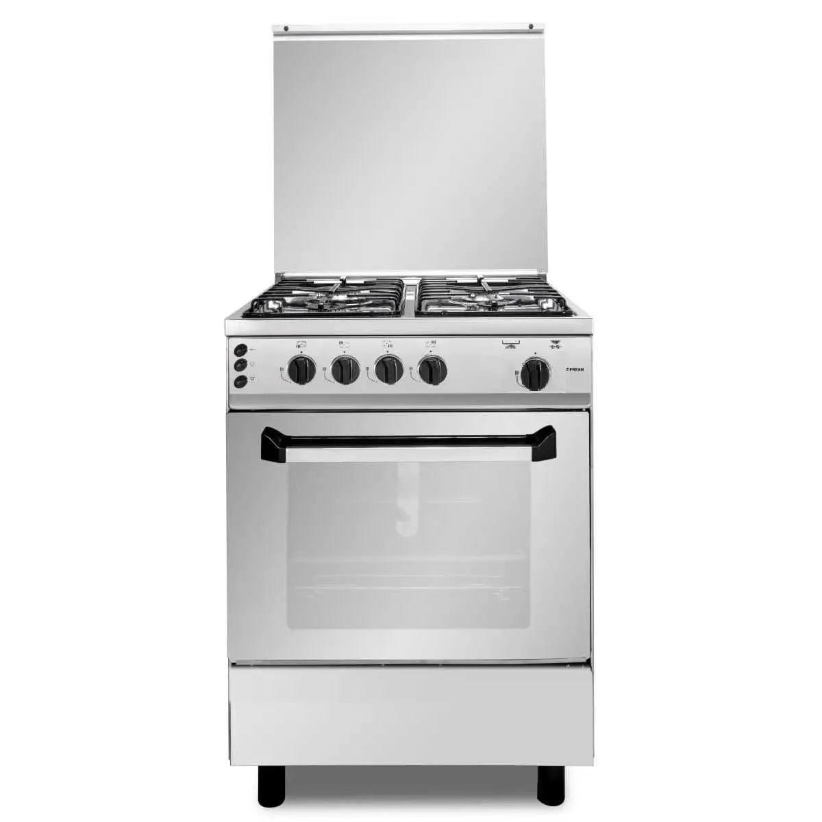 Fresh Master Gas Cooker, 4 Burners, 60 cm, Stainless Steel - 500017281