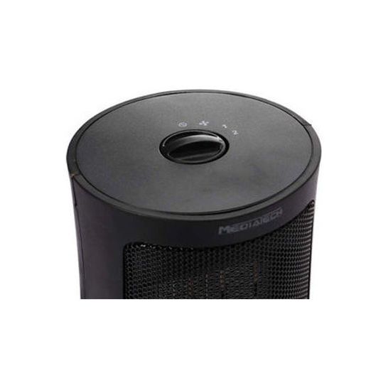 Media Tech Ceramic Heater, 1500 Watt, Black - MT-002