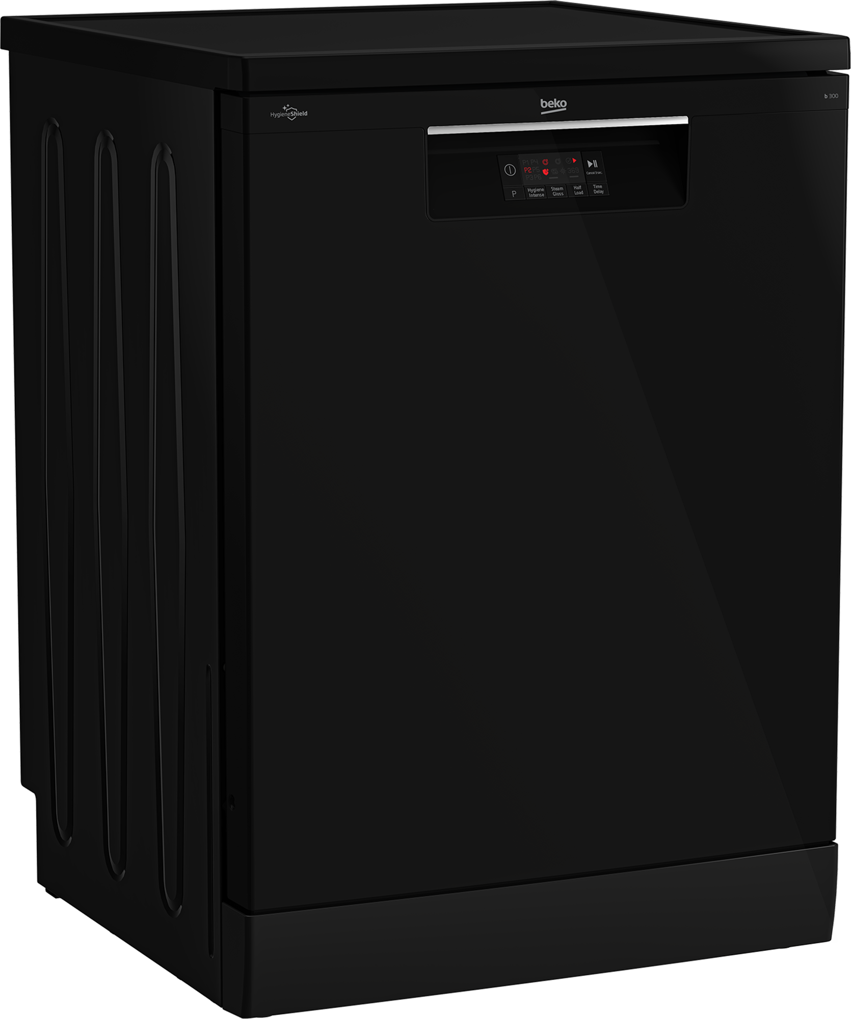 Beko Digital Freestanding Dishwasher, 14 Persons, Black - BDFN15421B