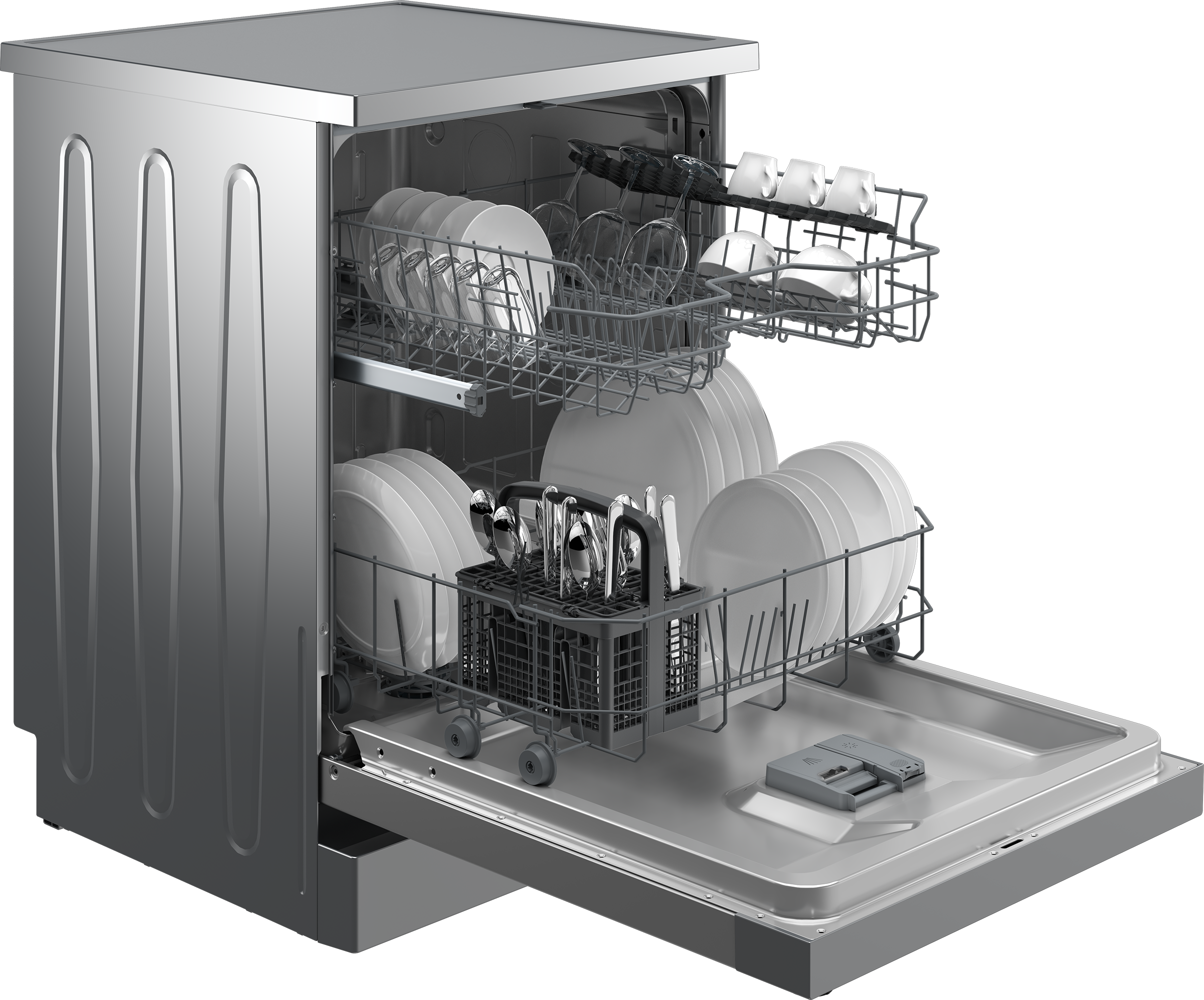 Beko Freestanding Dishwasher, 14 Persons, Pearl Stainless - BDFN15422X