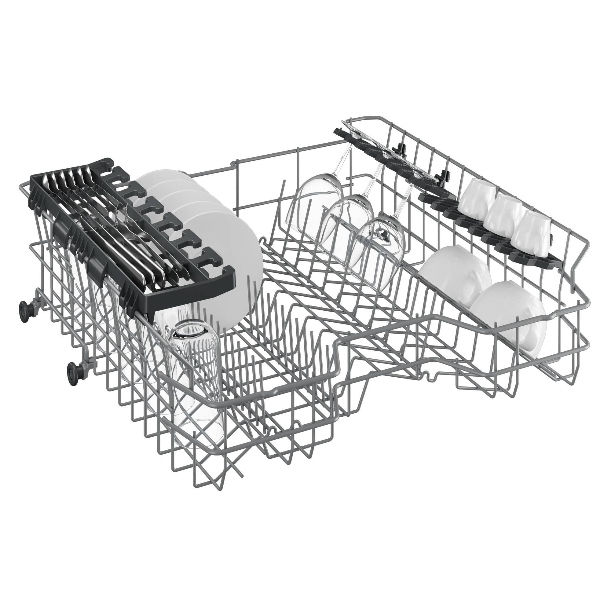 Beko Digital Freestanding Dishwasher, 14 Place Settings, 5 Programs, Dark Silver - BDFN15420S