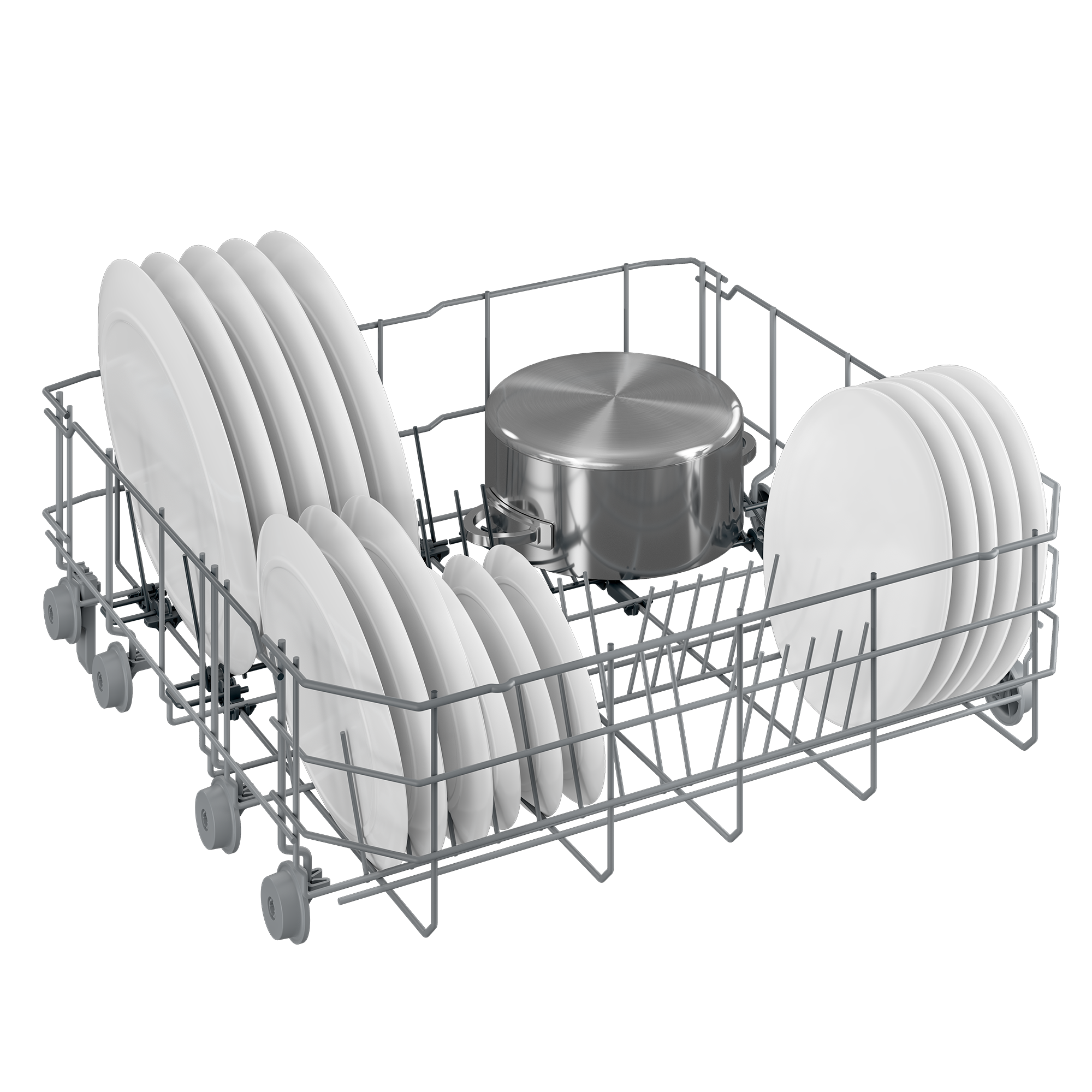 Beko Digital Freestanding Dishwasher, 14 Place Settings, 5 Programs, Dark Silver - BDFN15420S