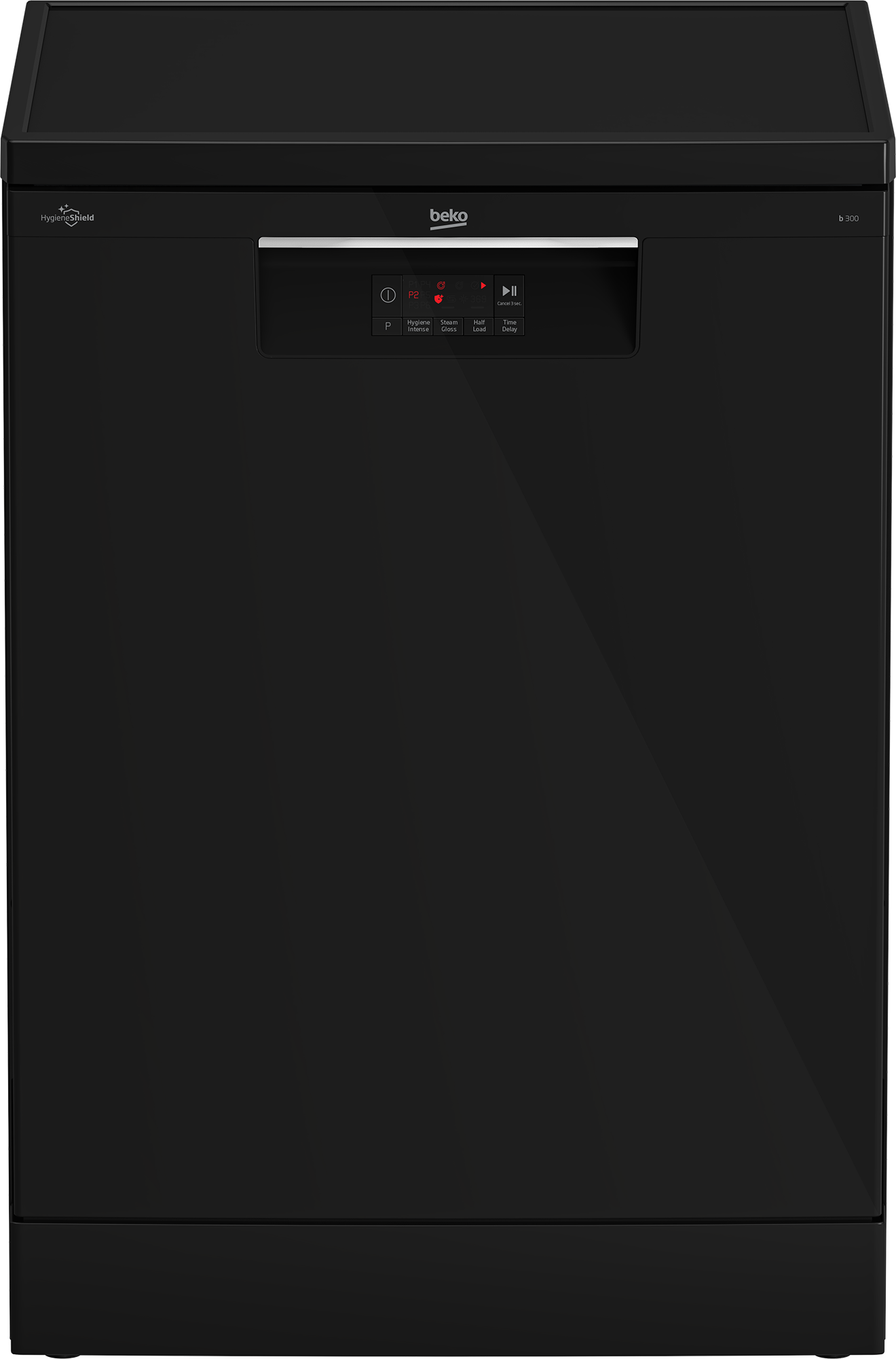 Beko Digital Freestanding Dishwasher, 14 Persons, Black - BDFN15421B
