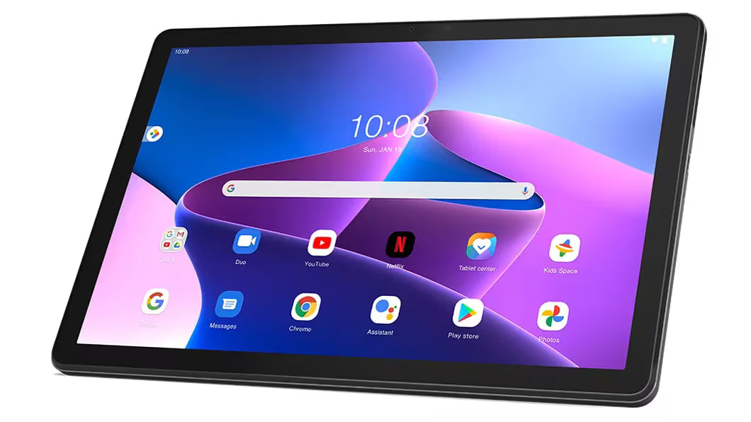 تابلت لينوفو M10 الجيل الثالث، 10.1 بوصة، 64 جيجابايت، 4 جيجابايت رام، 4G LTE - رمادي ستورم