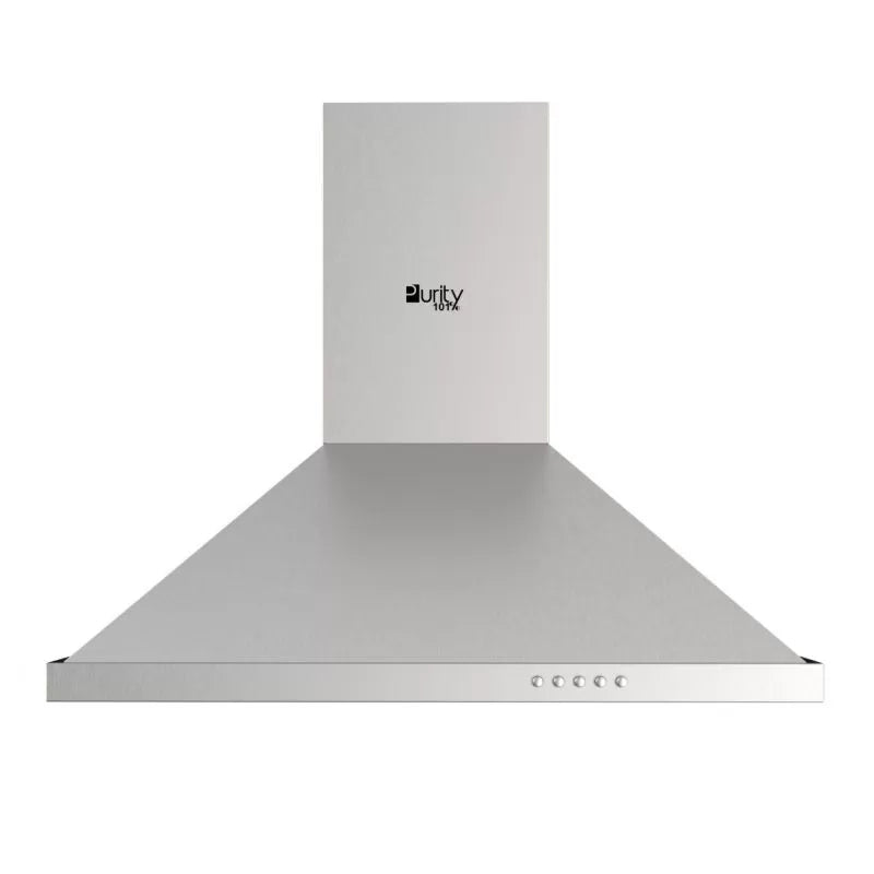 Purity Chimney Hood, 80 Cm, 650 m3/h, Silver - PANSY X 80CM